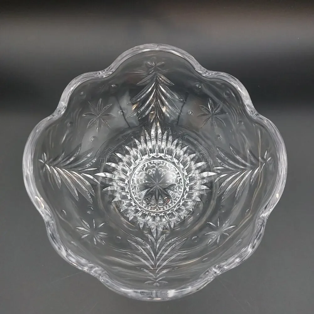 Mikasa Christmas Night Crystal Footed Bowl 6